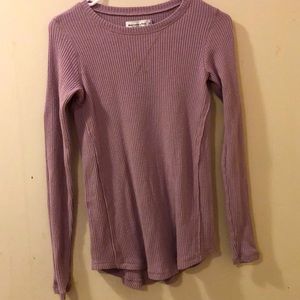 Abercrombie and Fitch long sleeve cozy pink T